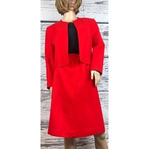 PENDELTON Petites Wool Red Suit - Small